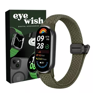 بند آی ویش مدل Braided magnet مناسب برای ساعت هوشمند شیائومی Mi band 8