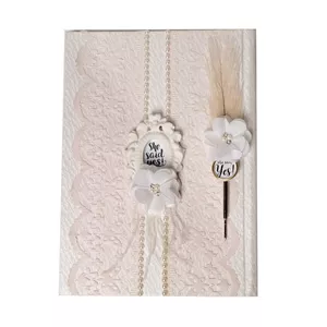 دفتر بله برون مدل طناز به همراه خودکار