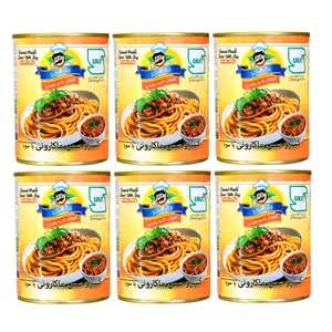  کنسرو مایه ماکارونی باختر - 370 گرم بسته 6 عددی