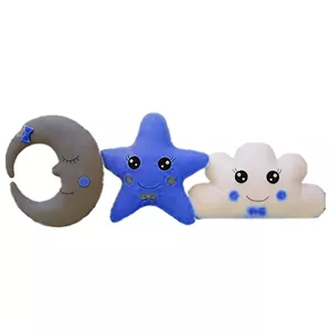 کوسن کودک طرح ابر و ماه و ستاره مجموعه سه عددی