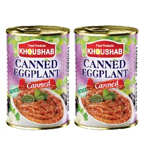 کنسرو خوراک بادمجان خوشاب - 350 گرم بسته 2 عددی