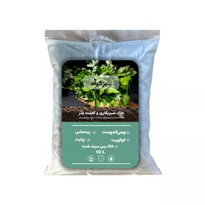 خاک سبزی‌کاری و کاشت بذر سبز گیاه مدل ss2 حجم 10 لیتر