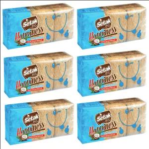 بیسکویت نارگیل ستاک - 200 گرم مجموعه 6 عددی