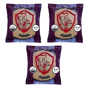 نان جو خشک فرانسوی با طعم کنجد و سیاهدانه شاطر آقا - 250 گرم مجموعه 3 عددی