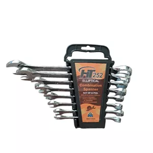 آچار یکسر تخت یکسر رینگی اچ تی اینسترومنتس مدل 252 بسته 8 عددی