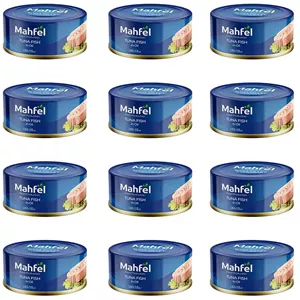 کنسرو ماهی گیدر و هوور در روغن محفل - 180 گرم بسته 12 عددی