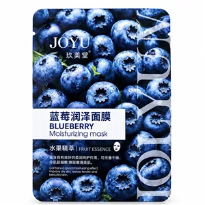 ماسک ورقه‌ای صورت آبرسان جولیوم، آنتی‌اکسیدان و قابض منافذ با رایحه بلوبری، مناسب انواع پوست، وزن ۲۵ گرم