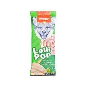 تشویقی سگ ونپی مدل Freeze Dried Lollipop طعم مرغ، شیر بز و بلوبری وزن 14 گرم