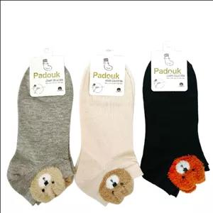جوراب ساق کوتاه زنانه پادوک مدل 02 بسته 3 عددی