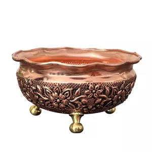 بستنی خوری مسی مدل سه پایه برنجی