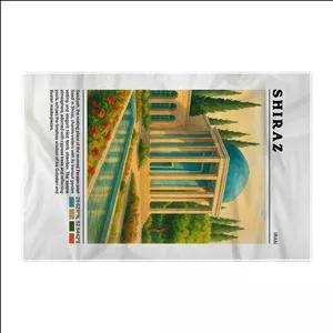 کاغذ کادو ترمه طراحان ایده مدل سعدیه شیراز کد map0825 سایز 57x37 سانتی متر