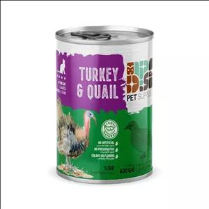 کنسرو غذای گربه بالغ دی پی اس مدل نچرال طعم بوقلمون و بلدرچین وزن ۴۰۰ گرم