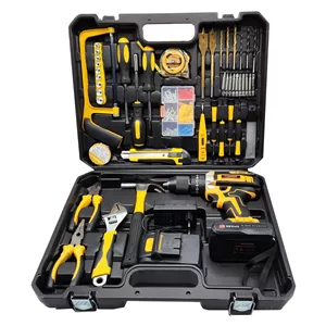 مجموعه 100 عددی دریل پیچ گوشتی شارژی چکشی صنعتی اینتیمکث مدل 0925