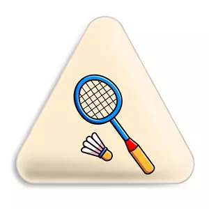 پیکسل خندالو طرح بدمینتون مدل مثلثی کد 10026