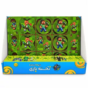 بازی فکری دوز مهره‌ای طرح ماینکرفت، دو نفره، با صفحه وایت‌برد، مناسب 9 سال به بالا و زمان بازی کمتر از 30 دقیقه