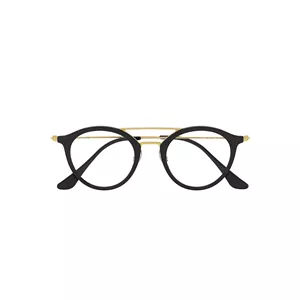 فریم عینک طبی گرد زنانه ری بن مدل 0RX7097-2000-49 مناسب برای صورت مستطیل، مربع، لوزی و قلب