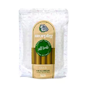 تشویقی سگ مورفی مدل طعم سوسیس اردک وزن 105 گرم