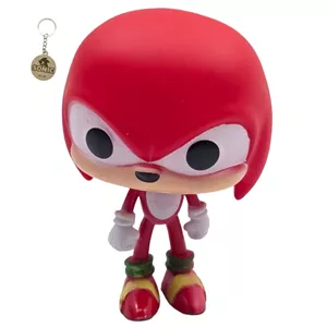 فیگور ناب سل مدل فانکو پاپ سونیک طرح ناکلز ارتفاع 10سانتی متر knuckles 854 به همراه جاسوییچی 