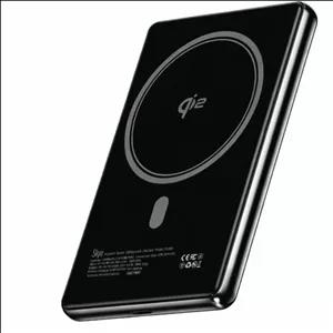 پاوربانک بی‌سیم 20 وات پاورولوجی مدل PPBKLYD89BK ‌ظرفیت 10000 میلی‌آمپر ساعت به همراه 1 عدد کابل USB-C