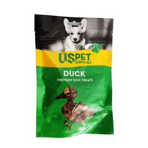 تشویقی سگ یو اس پت مدل مکعبی طعم اردک وزن 100 گرم