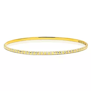 النگو طلا کم اجرت 18 عیار زنانه زرالتون مدل ریتون سایز 3