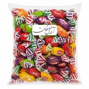 شکلات تافی دو رنگ میوه ای آیدین - 500 گرم