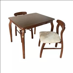 میز و صندلی ناهارخوری دو نفره گالری چوب آشنایی مدل Gh-Kh-Lornt2
