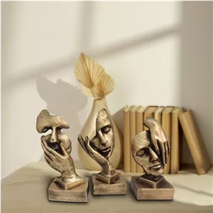 مجسمه مدل کر و کور و لال مجموعه 3 عددی