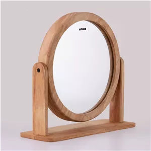 آینه رومیزی اطلس مدل نهال طرح چوب کد 21*21