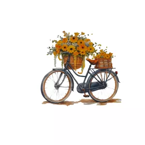 استیکر پارچه و لباس مدل دوچرخه