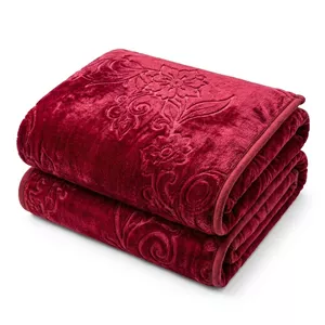 پتو 2 نفره نساجی لاله مهرگان مدل الوان طرح گل سایز 230x210 سانتی‌متر