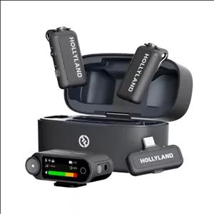 میکروفن بی سیم هالی لند مدل  LARK MAX 2 Combo دو کاربره با درگاه اتصال تایپ سی