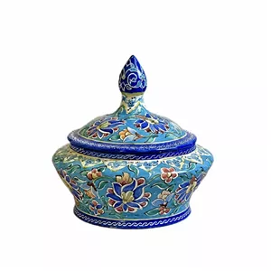 قندان میناکاری مسی مدل ۱۰۷ 