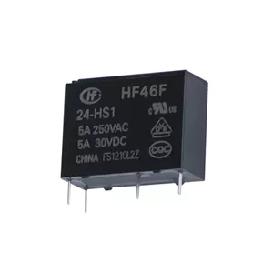 رله ۴ پایه هونگفا کد HF46F/24-HS1 