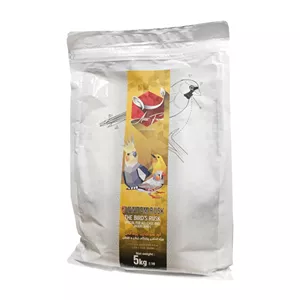 غذای پرندگان زینتی آریا فارم مدل پودر سوخاری کوانتوم وزن ۵ کیلوگرم