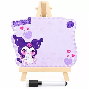 تخته وایت‌برد کرومی سایز 15 × 21 سانتی‌متر همراه با استند و ماژیک