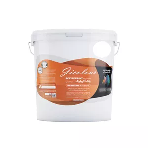 رنگ اکرلیک نمای خارج مات سفید ژیکالر کد WHITE-212 حجم 900 میلی لیتر