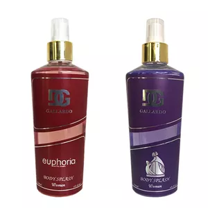 بادی اسپلش زنانه دیجی گالاردو مدل ایفوریا و اکلت حجم 250 میلی‌لیتر بسته 2 عددی