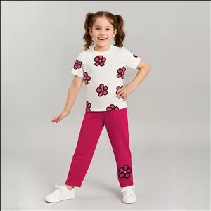ست تی شرت و شلوار دخترانه مادر مدل Rebecca
