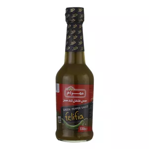 سس فلفل سبز تند مهرام - 320 گرم 