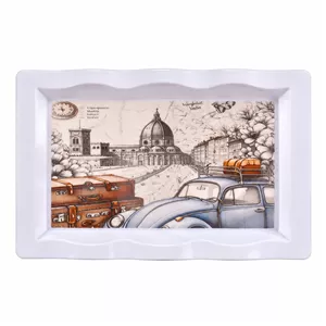 سینی بدون دسته مهروز مدل V-797 چمدان سایز 20×35 سانتی متر