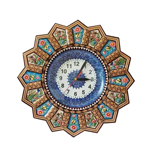 ساعت خاتم کاری چوبی طرح شیدرخ کد En37 