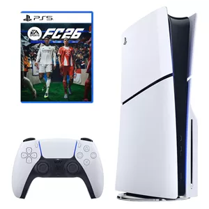 کنسول بازی سونی مدل PlayStation 5 Slim ظرفیت 1 ترابایت ریجن اروپا سری CFI-2116 به همراه بازی EA Sports FC 26