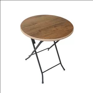 میز سفری تاشو مدل MDF  گرد سایز صفحه 60*60 سانتی متر