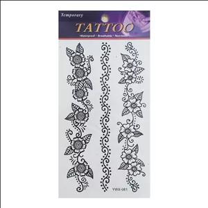 تتو موقت طرح برگ و گل کد 88 