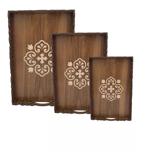 سینی پذیرایی مدل slz-2 مجموعه 3 عددی