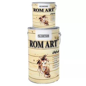 رنگ پلی اورتان مشکی مات روم آرت کد 6258 حجم 1 لیتر به همراه هاردنر