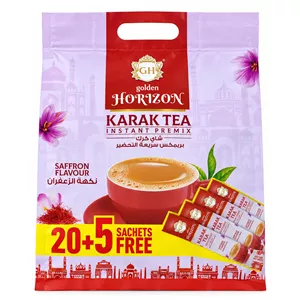 چای کرک گلدن هورایزن با طعم زعفران - 20 گرم بسته 25 عددی
