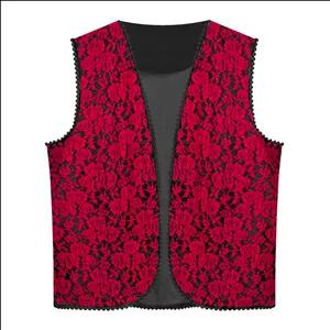 وست یقه هفت زنانه مدل دانتل گل رز کد AK1487