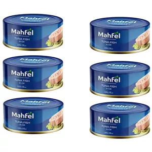کنسرو ماهی هوور در روغن محفل - 180 گرم بسته 6 عددی